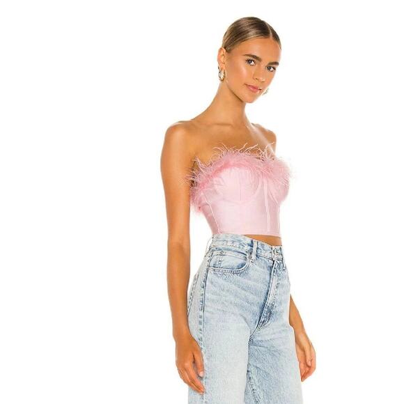 Superdown Ramona Bustier Top - L Blush - Picture 2 of 6